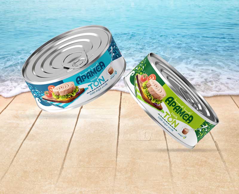 Ton Balığı Konserve Kutu Etiket Ambalaj Tasarımı