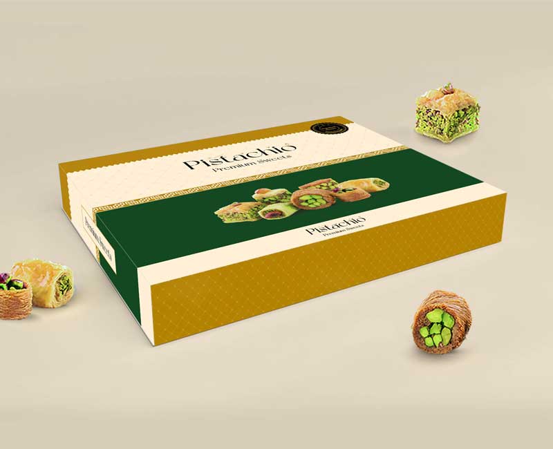 Baklava Pistachio Box Packaging Design