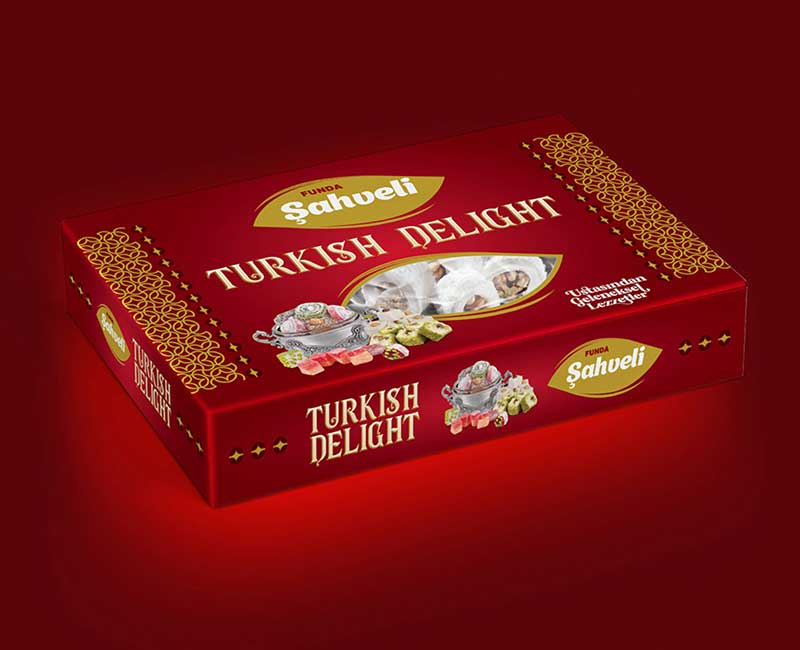 Turkish Delight Box Packaging Design